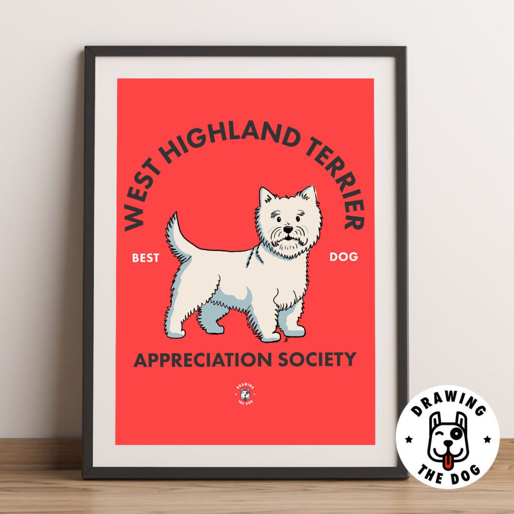 West Highland Terrier AS Framed