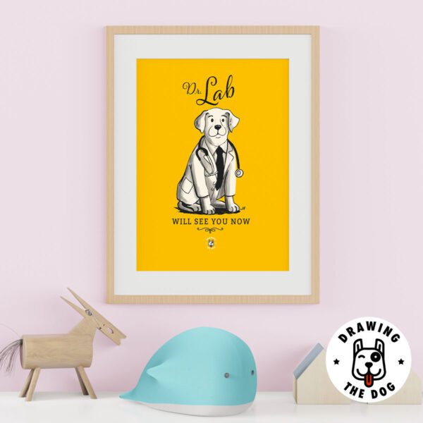 Dr Labrador Kids Wall Decor