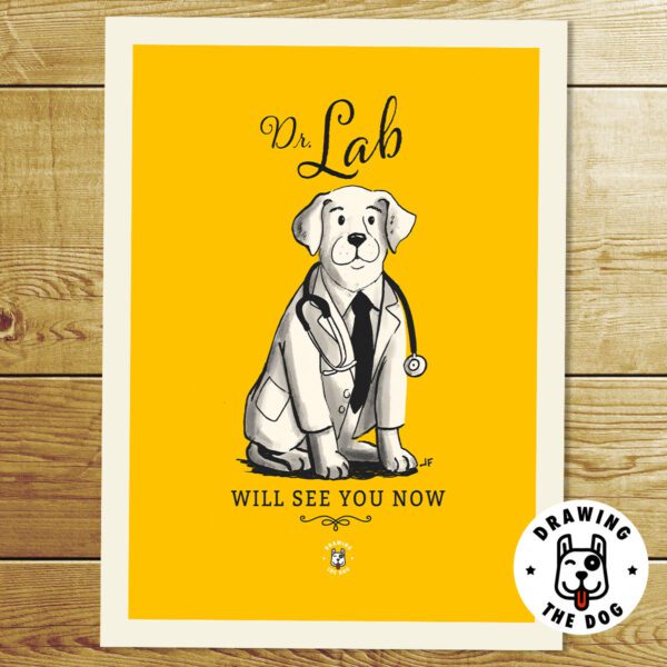 Dr Labrador Print