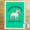 Cream French Bulldog AS Print