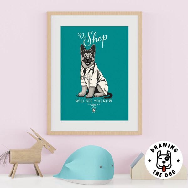 Dr German Shepherd Kids Wall Decor