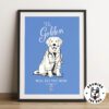 Dr Golden Retriever Wall Art Print Framed