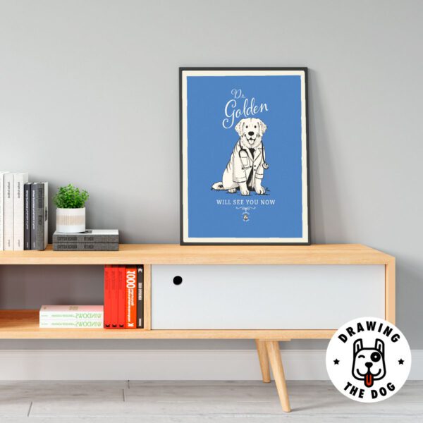 Dr Golden Retriever Living Room Decor