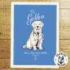 Dr Golden Retriever Print