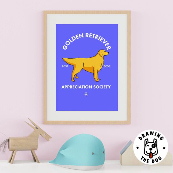 Golden Retriever AS Kids Wall Decor