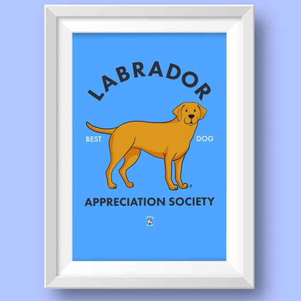 Labrador Art Print Framed