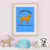 Labrador Art Print Kids Wall Decor