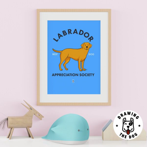 Labrador Art Print Kids Wall Decor