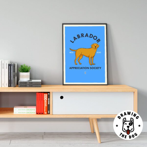 Labrador Art Print Living Room Decor