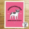 Pied French Bulldog AS Print