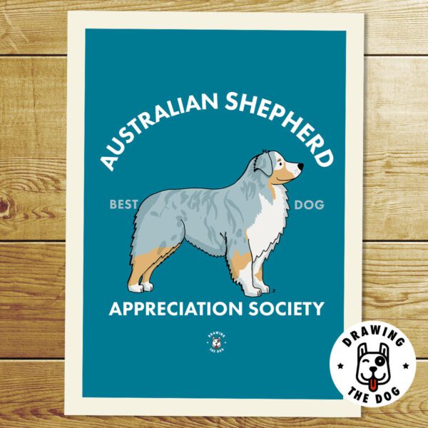 Australian Shepherd AS Print