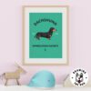 Dachshund AS Kids Wall Decor