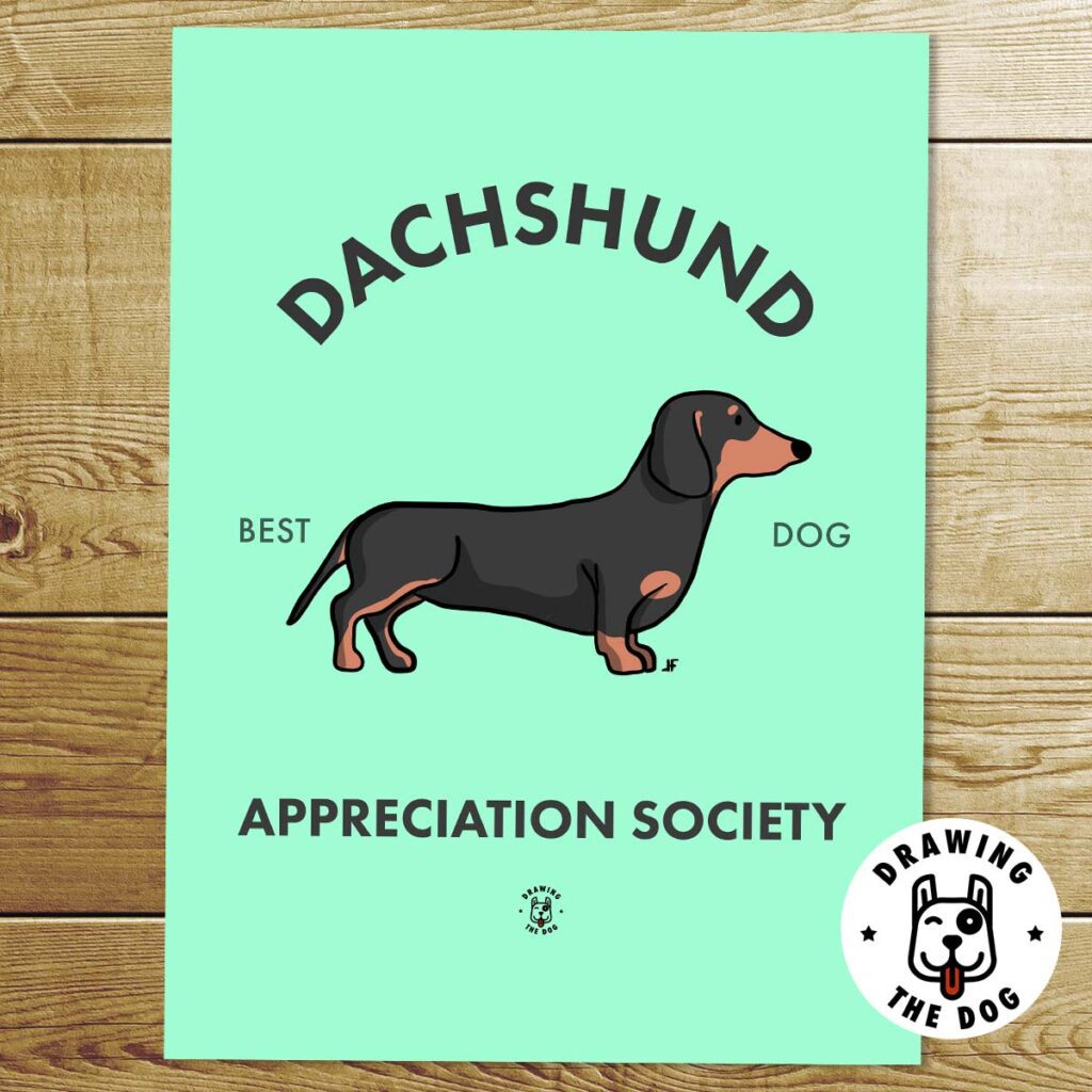 Photo frames Dachshund Appreciation Society Art Print