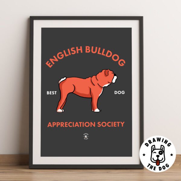 English Bulldog AS Framed