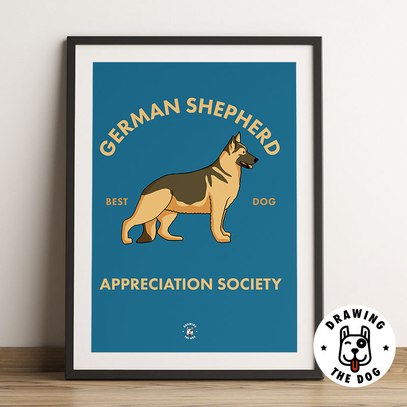 Framed German Shepherd Appreciation Society