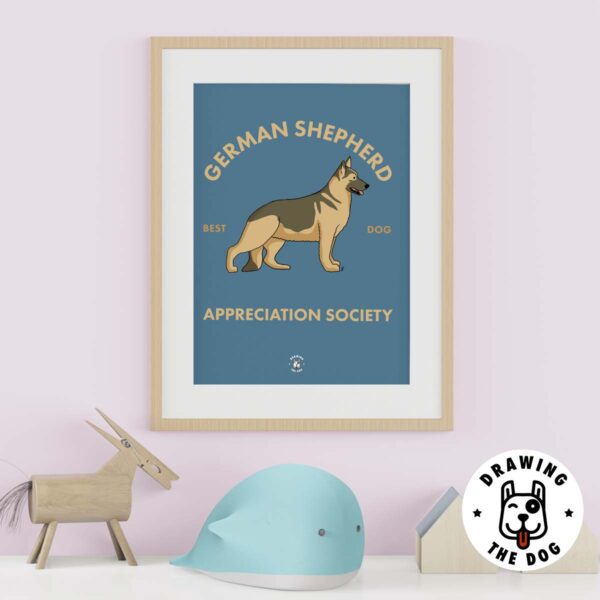 German Shepherd Appreciation Society - kids Wall Decor