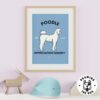 Poodle Appreciationa Society Print - kids Room Decor Drawing The Dog