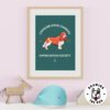 Cavalier King Charles Spaniel Art Print Kids Wall Decor